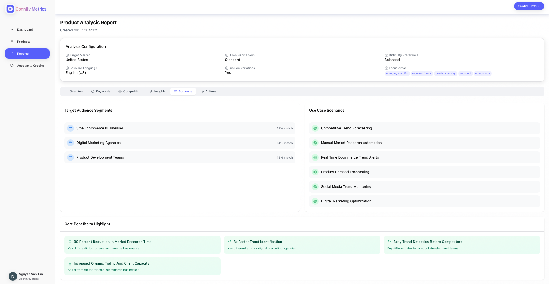 Product Analysis Report